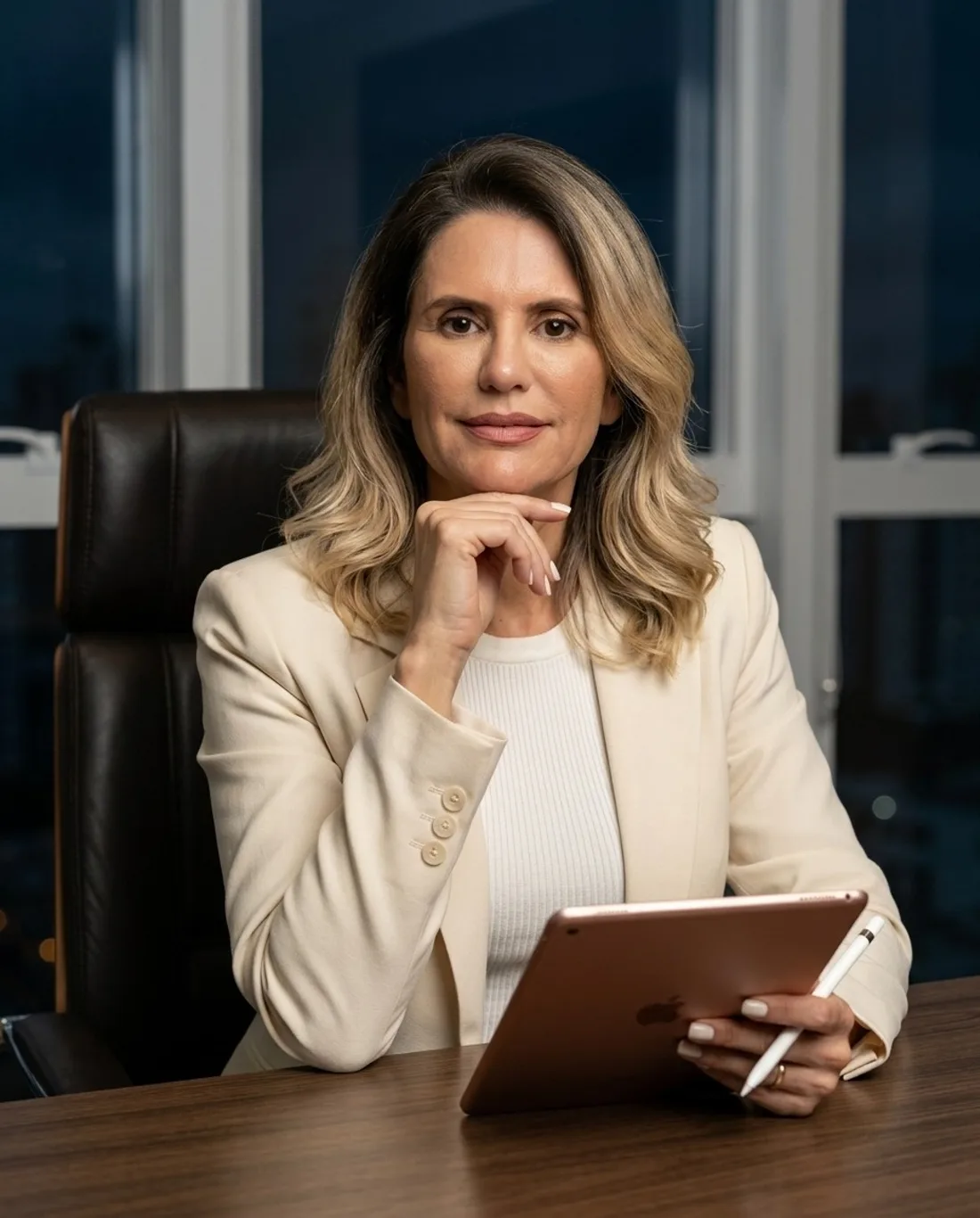 Elizangela Miller em avaliação facial